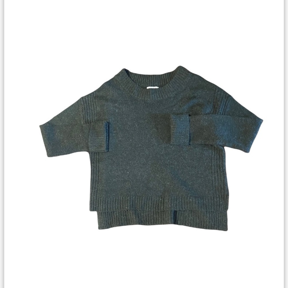 Shrinking Violet Women’s Alpaca Wool Blend Sweater Size Large Forrest Green